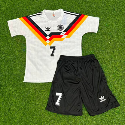 Andreas Möller 17- Allemagne Deutschland Retro Kids 1990 Maillot Coupe du Monde - Deutschland Retro Kinder Trikot WM 1990 Maillot de football