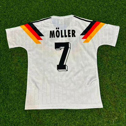 Andreas Möller 17- Allemagne Deutschland Retro Kids 1990 Maillot Coupe du Monde - Deutschland Retro Kinder Trikot WM 1990 Maillot de football