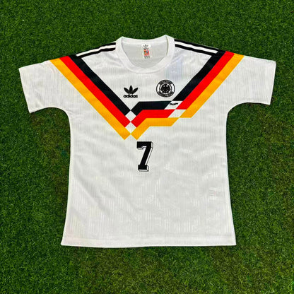 Andreas Möller 17- Allemagne Deutschland Retro Kids 1990 Maillot Coupe du Monde - Deutschland Retro Kinder Trikot WM 1990 Maillot de football