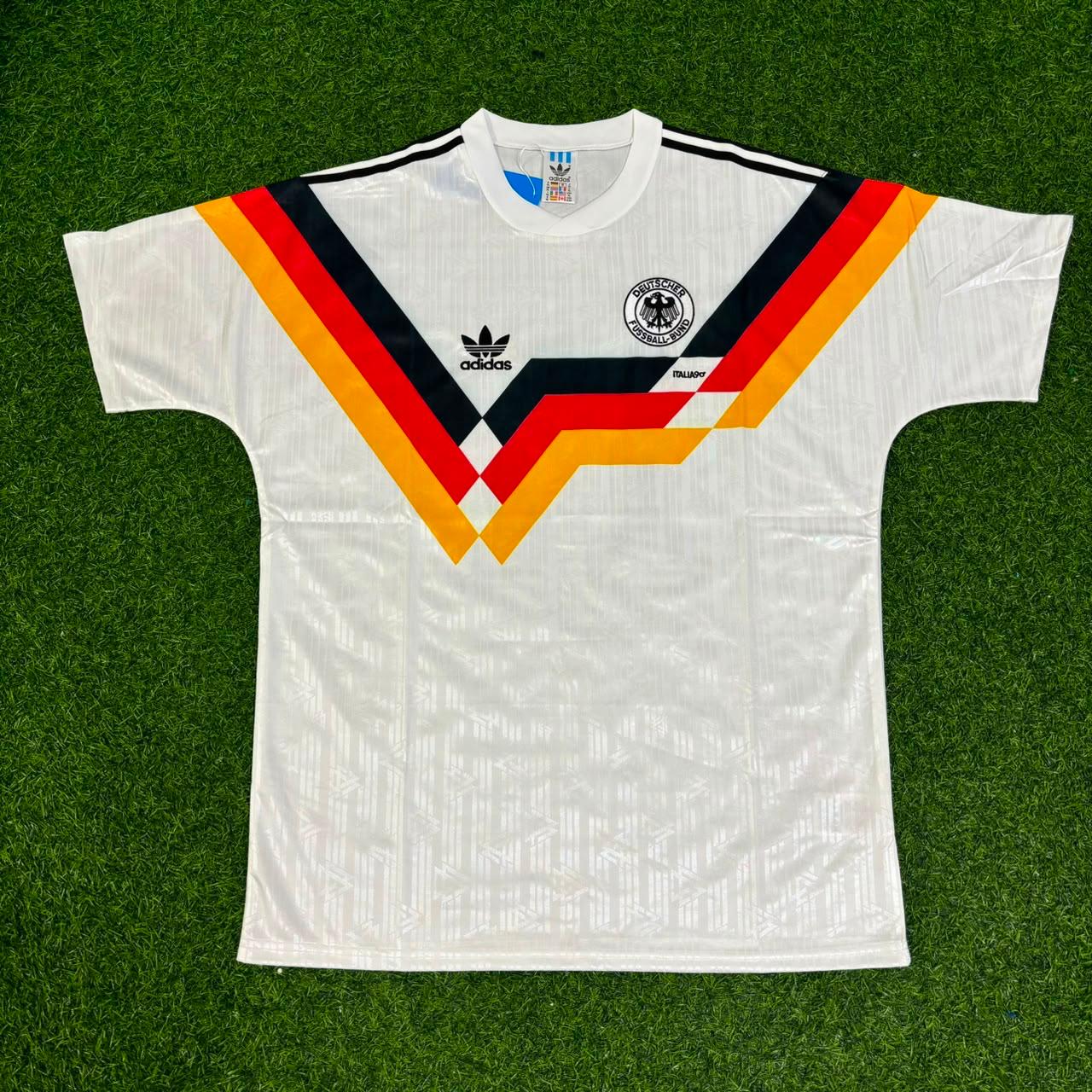 Andreas Möller Germany 1990 World Cup Retro Football Jersey Trikot Maillot