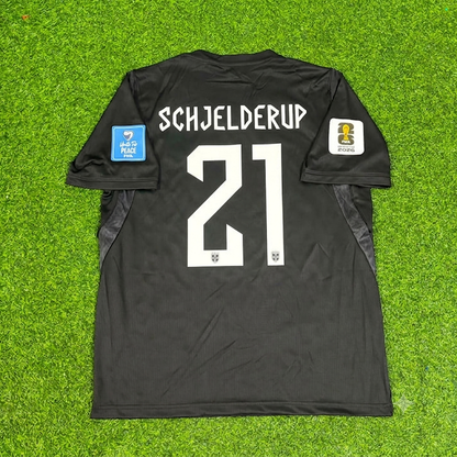 Andreas Schjelderup #21 Norway 2026 World Cup Away Black Football Jersey