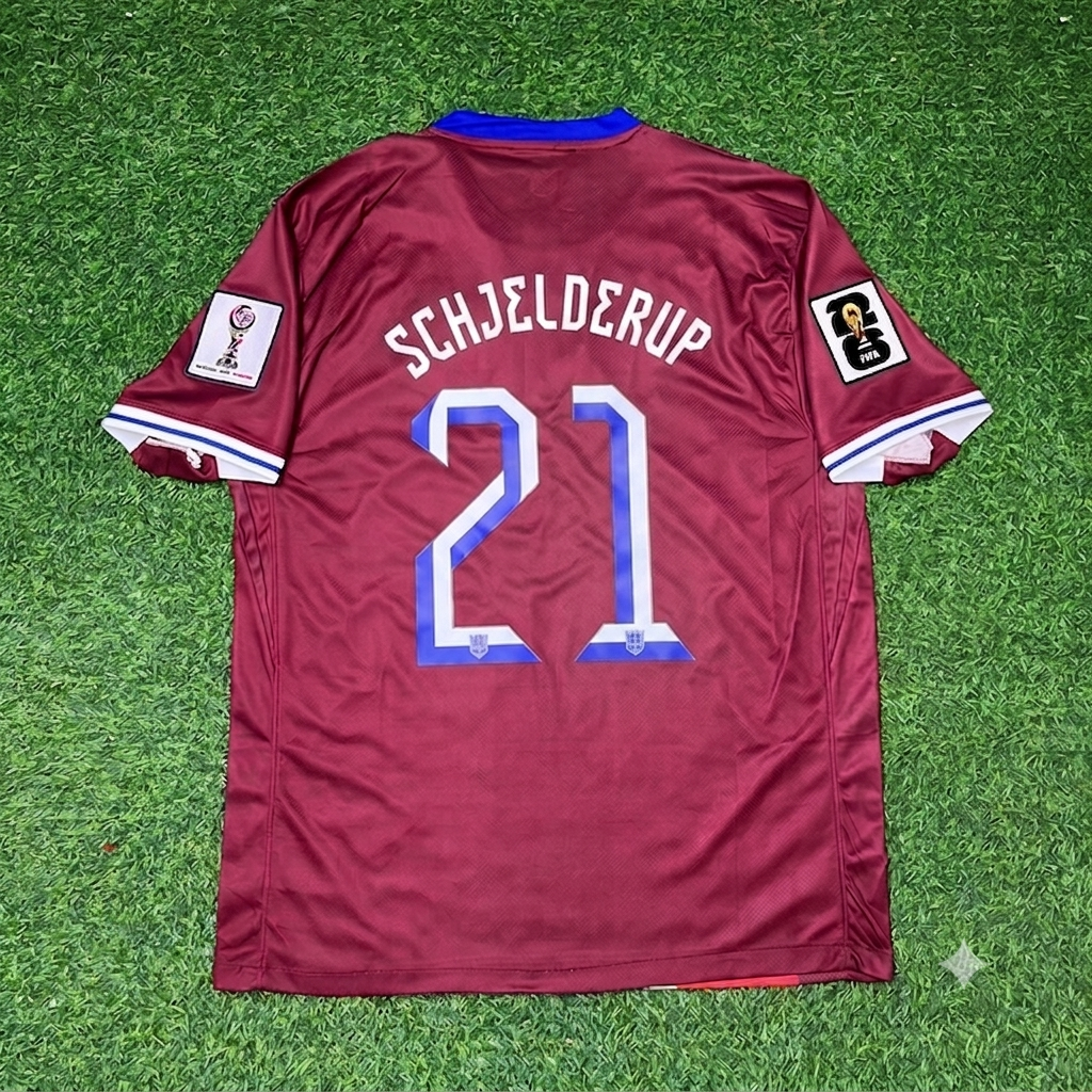 Andreas Schjelderup Norway 2026 World Cup New Season Red Football Jersey Kit