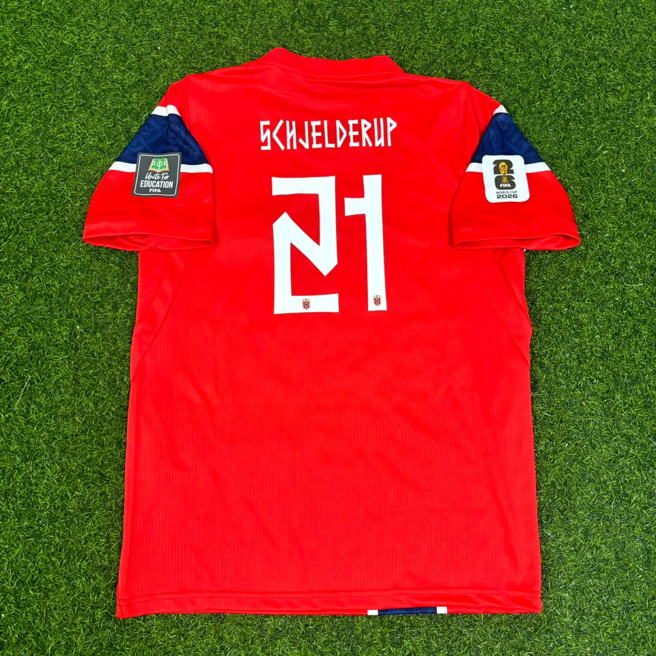 Andreas Schjelderup Norway 2026 World Cup Kids Football Jersey