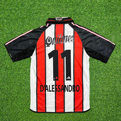 Andrés D'Alessandro #11 River Plate 2000 2001 Home Retro Football Jersey