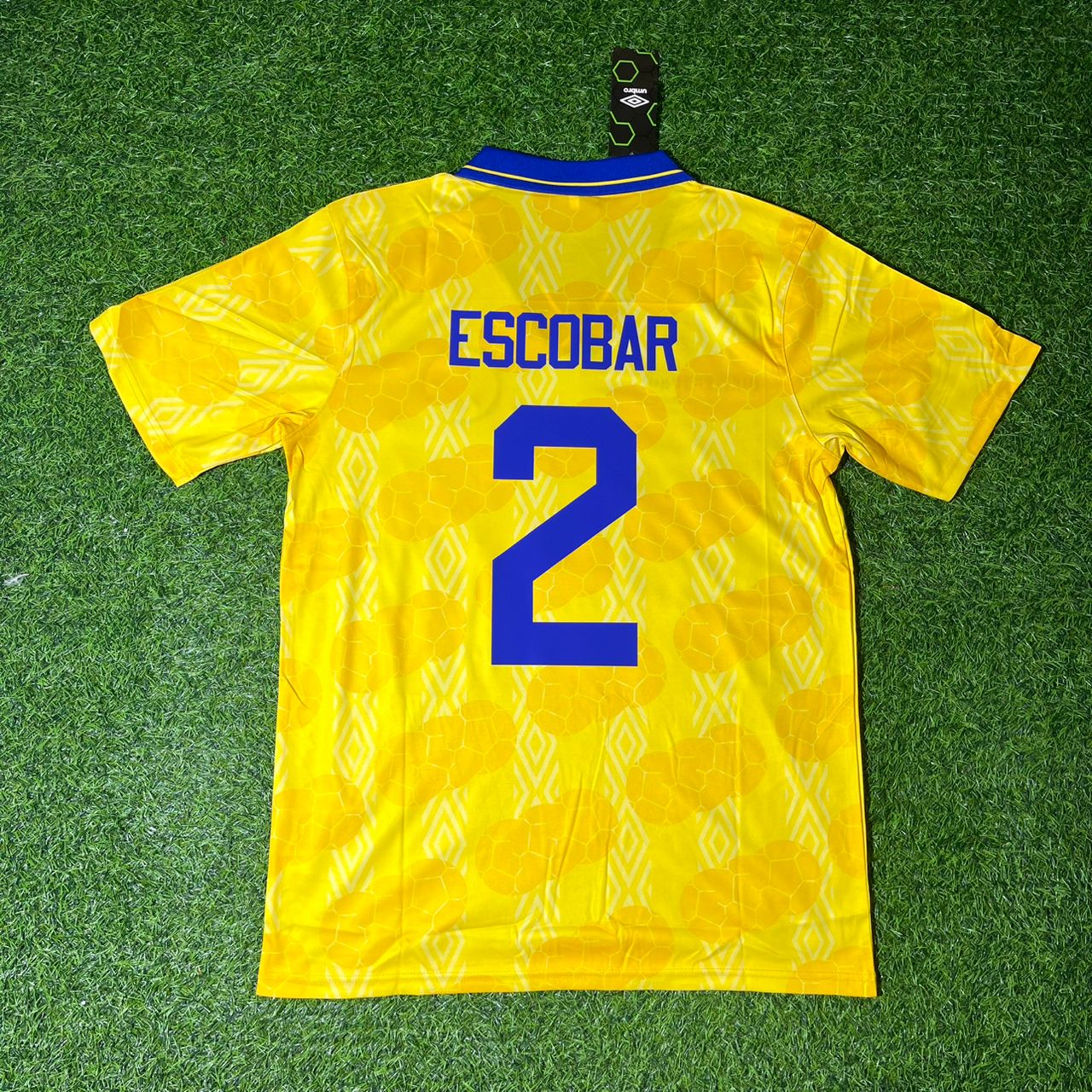 Andrés Escobar Colombia 1994 World Cup Retro Football Jersey Kit