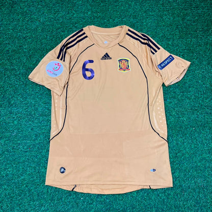 Andrés Iniesta 6- Spain EURO 2008 Retro Football Jersey