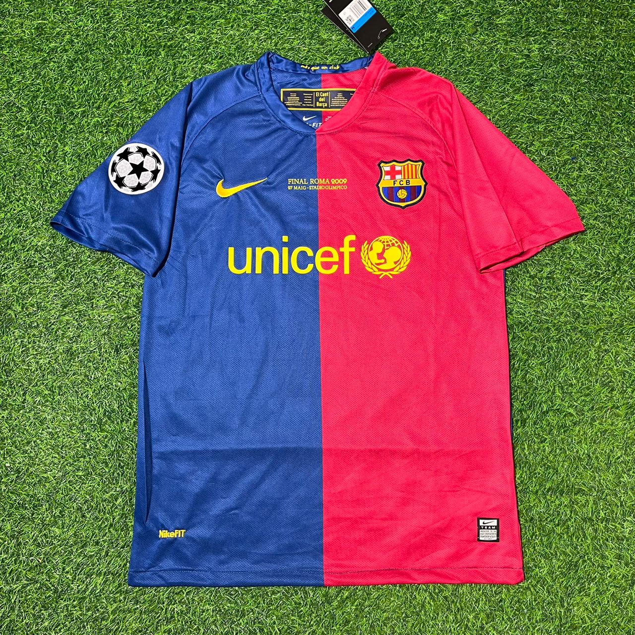 Andres Iniesta 8 – Barcelona 2009 Champions League Final Retro Kit Jersey – | Trikot | Maillot