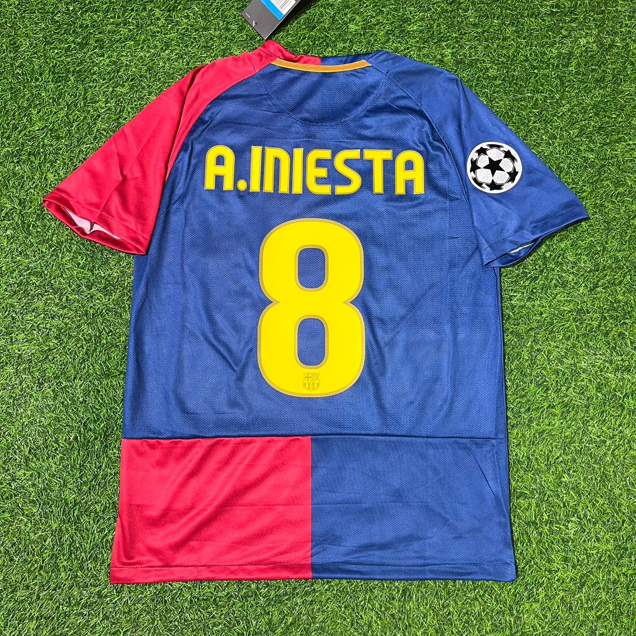 Andres Iniesta 8 – Barcelona 2009 Champions League Final Retro Kit Jersey – | Trikot | Maillot