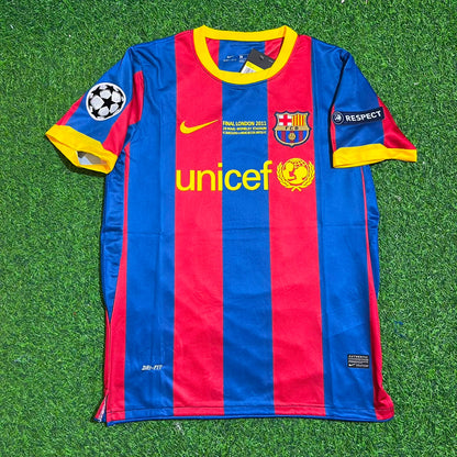 Andres Iniesta Barcelone 2011 Londres Final Jersey Trikot Maillot Maillot de Football