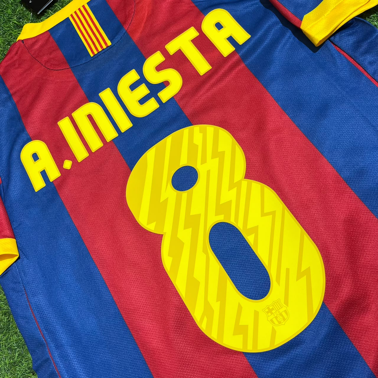 Andres Iniesta Barcelone 2011 Londres Final Jersey Trikot Maillot Maillot de Football