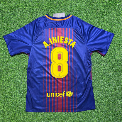 Andres Iniesta Barcelona 2017-2018 Football Jersey