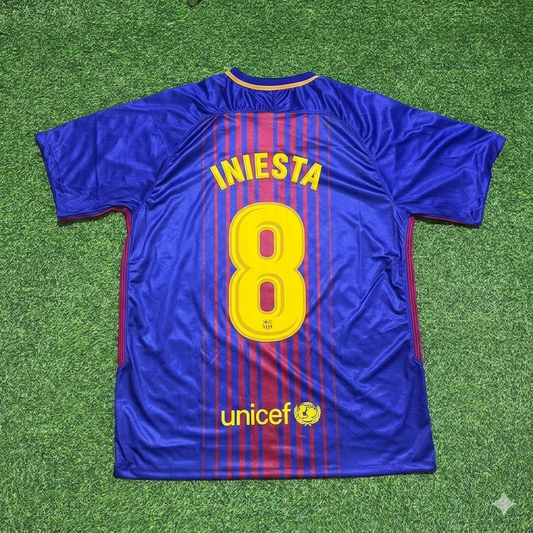 Andrés Iniesta 8- Barcelona 2017/2018 Season Football Jersey