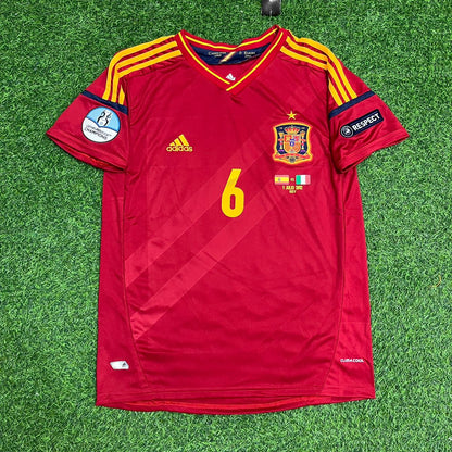 Andrés Iniesta Spain EURO 2012 Final Retro Football Jersey Kit