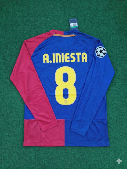 Andres Iniesta Barcelona 2009 Champions League Final Retro Jersey