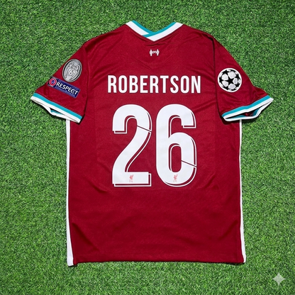 Andrew Robertson 26# Liverpool 2019 2020 Home Retro Football Jersey