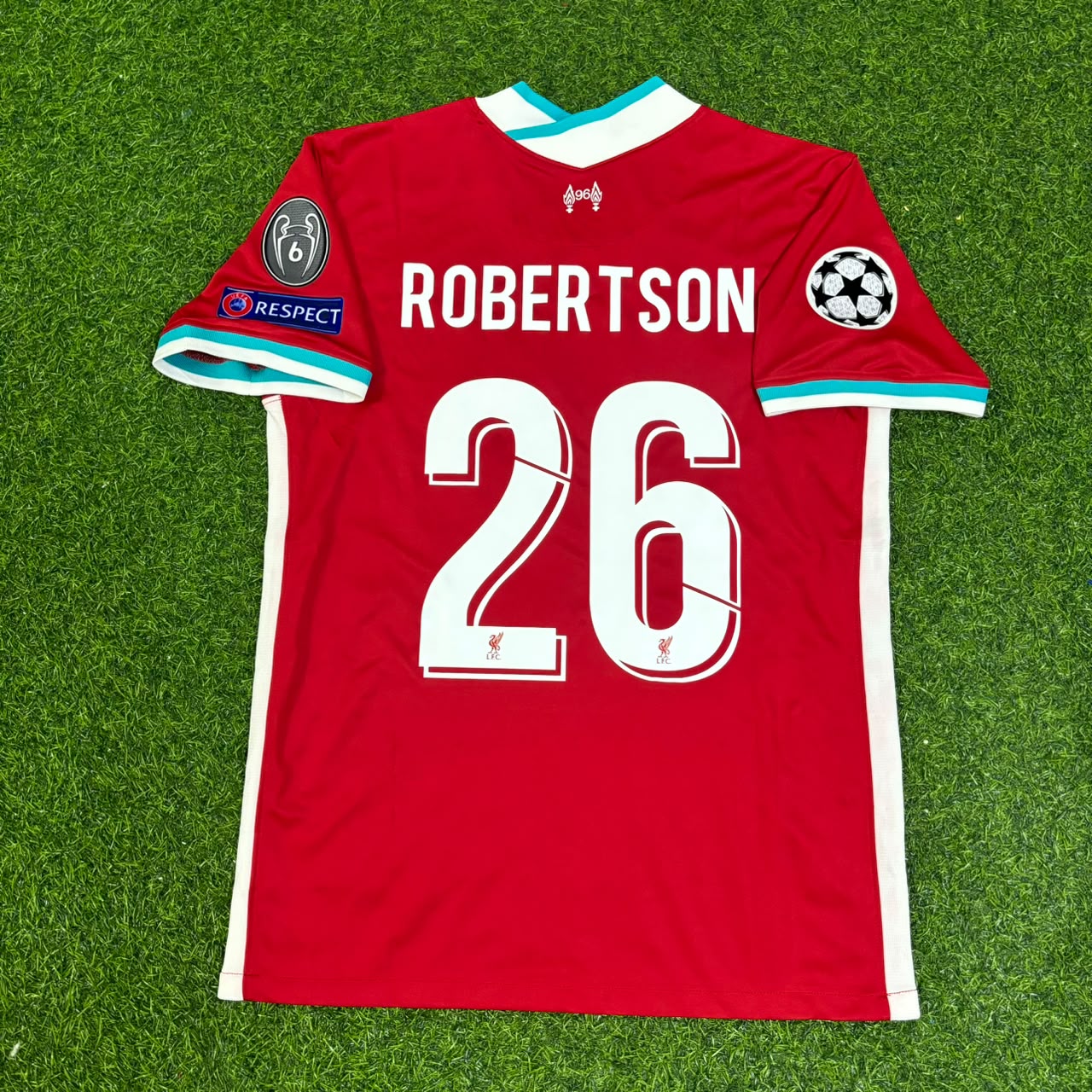 Andrew Robertson 26# Liverpool 2019 2020 Home Retro Football Jersey