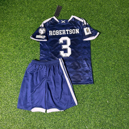Andrew Robertson Scotland 2026 World Cup Kids Football Jersey Kit