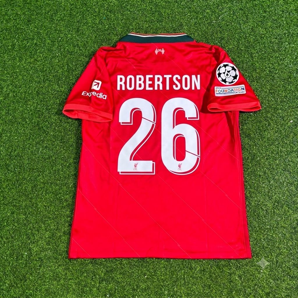 Andrew Robertson #26 Liverpool 2022 Champions League Final Home Retro Football Jersey