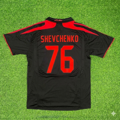 Andriy Shevchenko AC Milan Black Retro Third Football Jersey