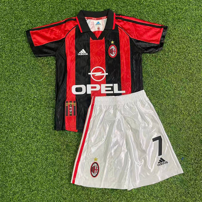 Andriy Shevchenko AC Milan 1998-1999 Kids Retro Football Jersey