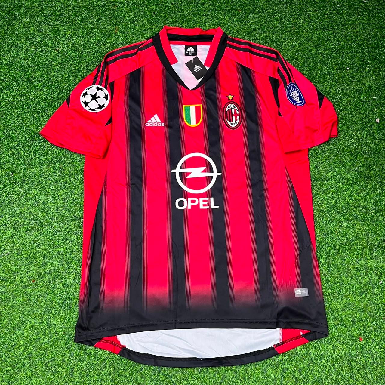 Andriy Shevchenko #7 AC Milan 2004 2005 Home Retro Football Jersey