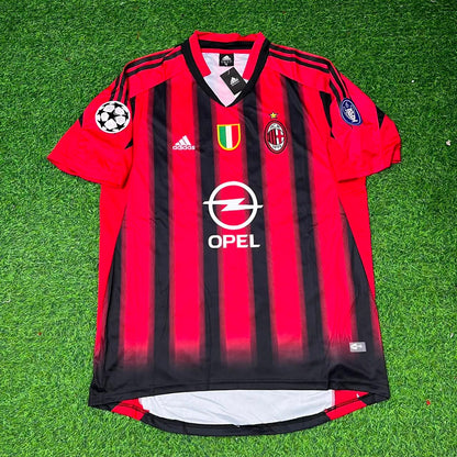 Andriy Shevchenko #7 AC Milan 2004 2005 Home Retro Football Jersey