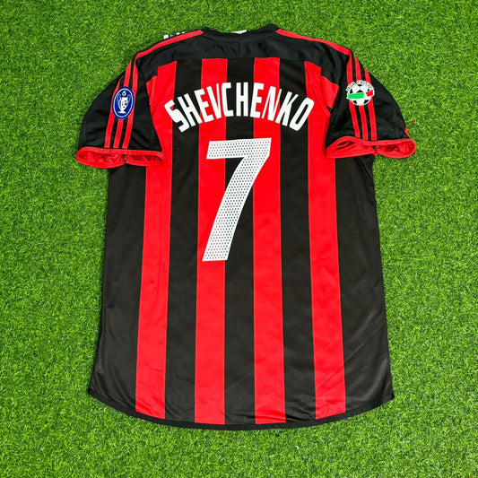 Andriy Shevchenko Milan 2003/2004 Home Retro Football Jersey