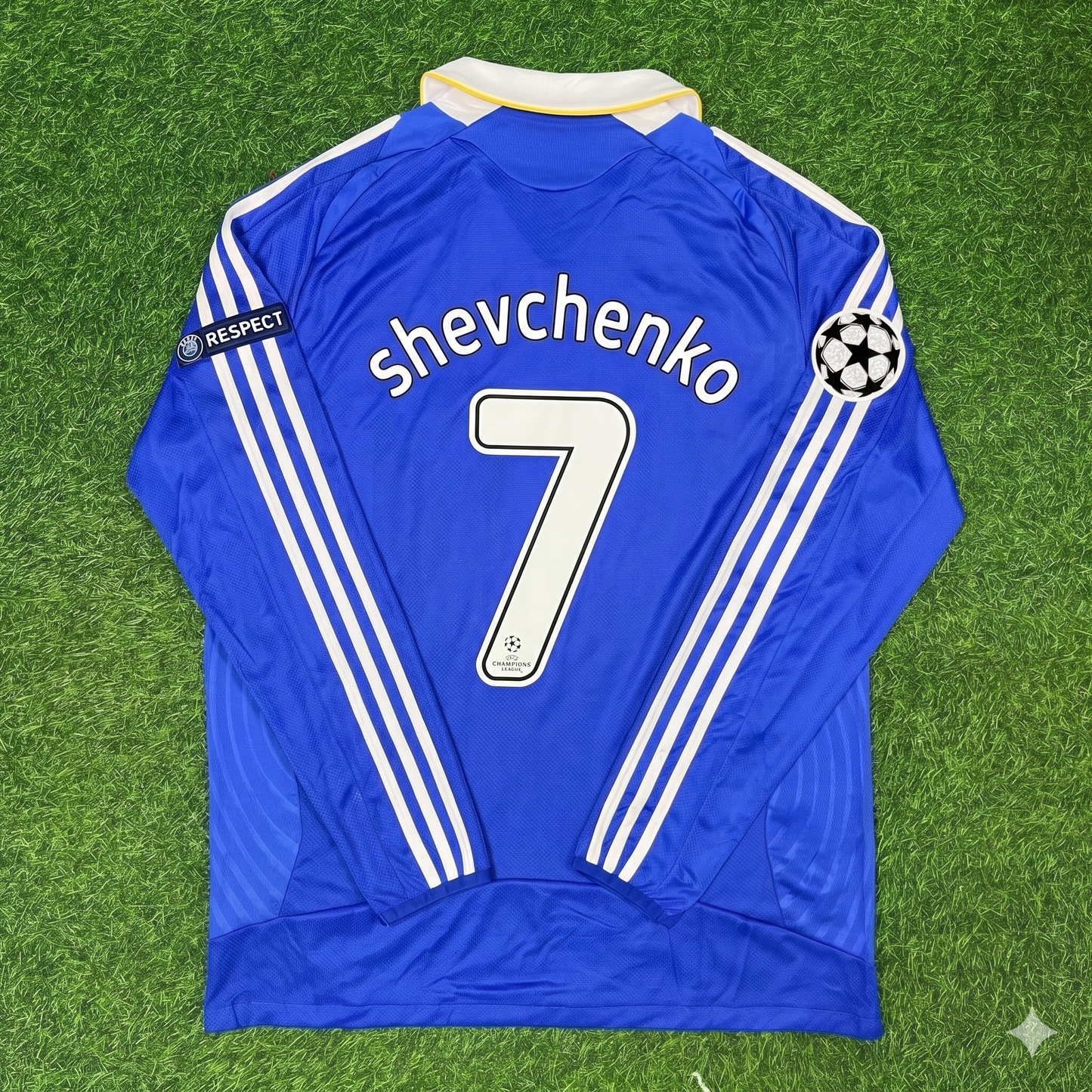 Andriy Shevchenko Chelsea 2008 Champions League Final Long Sleeve Football Jersey