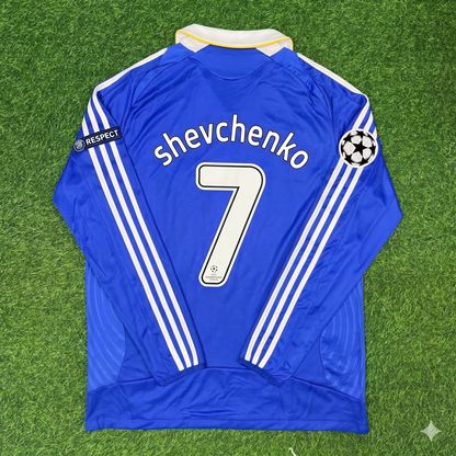 Andriy Shevchenko Chelsea 2008 Champions League Final Long Sleeve Football Jersey