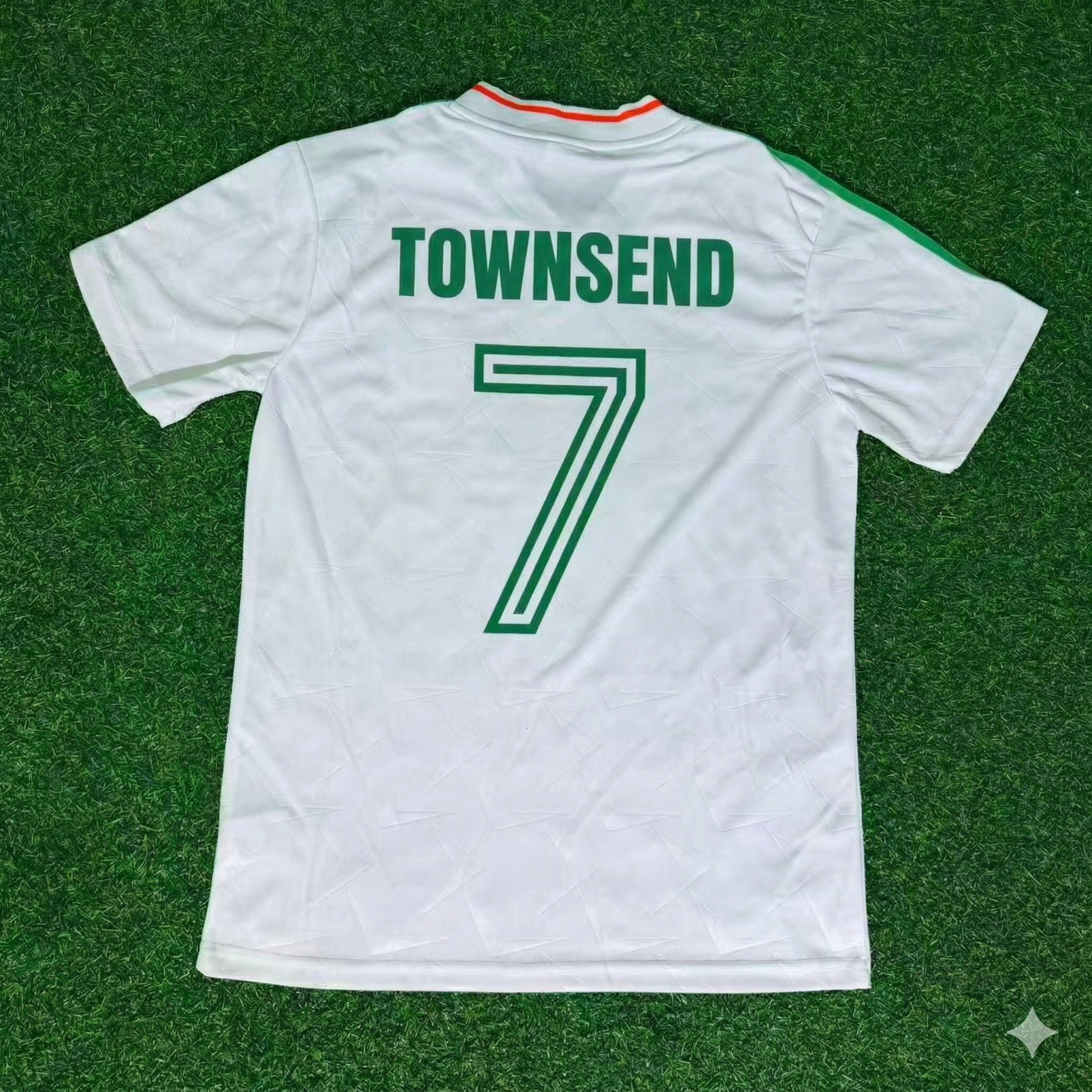 Andy Townsend Ireland White Legendary Anniversary Retro Football Jersey Kit