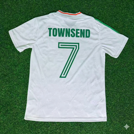 Andy Townsend Ireland White Legendary Anniversary Retro Football Jersey Kit