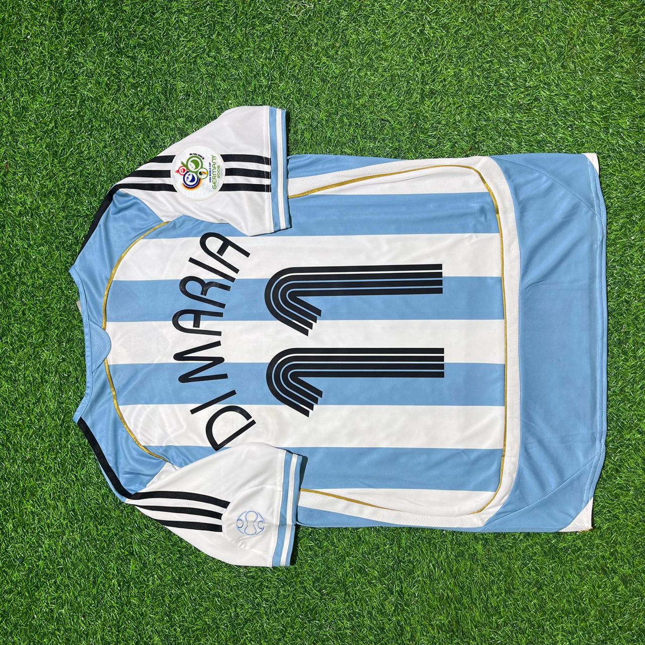 Angel Di Maria Argentina Retro Soccer Jersey Maillot Trikot Maglia