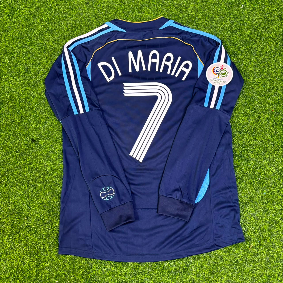 Ángel Di María Argentina 2006 World Cup Long Sleeve Retro Football Jersey Kit