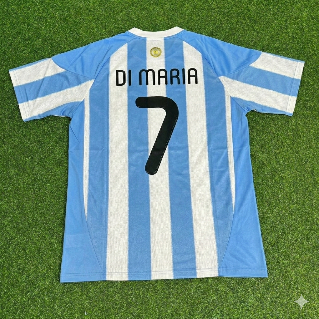 Angel Di Maria 7 – WM 2010 Argentinien Retro-Trikot