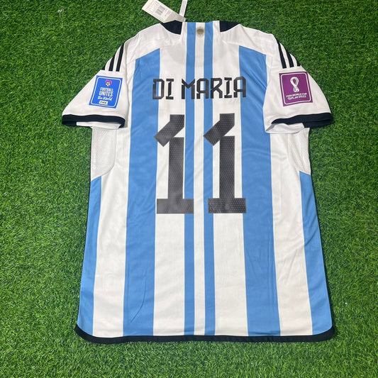 Ángel Di María Argentina 2022 World Cup Champion Football Jersey Kit