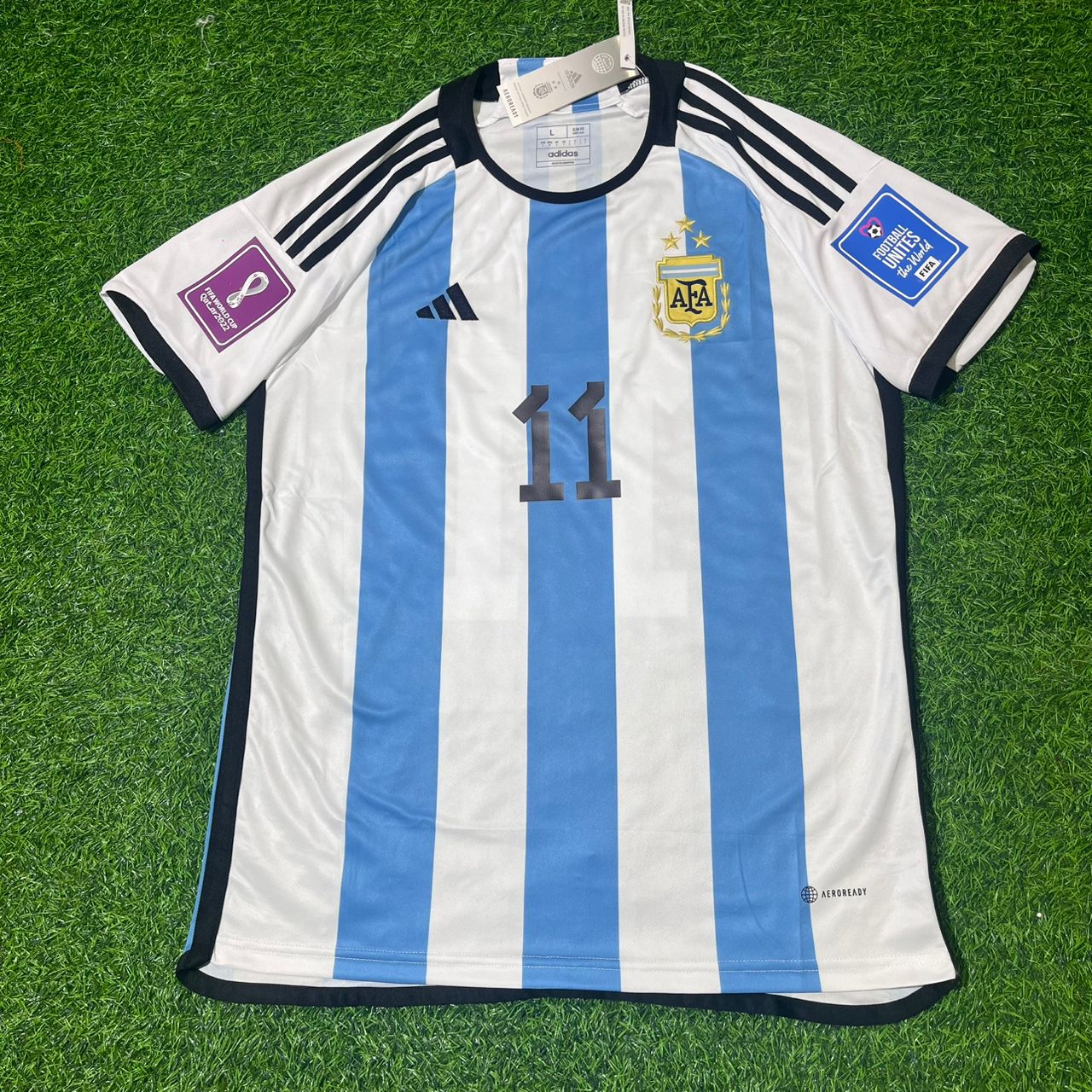 Ángel Di María Argentina 2022 World Cup Champion Football Jersey Kit
