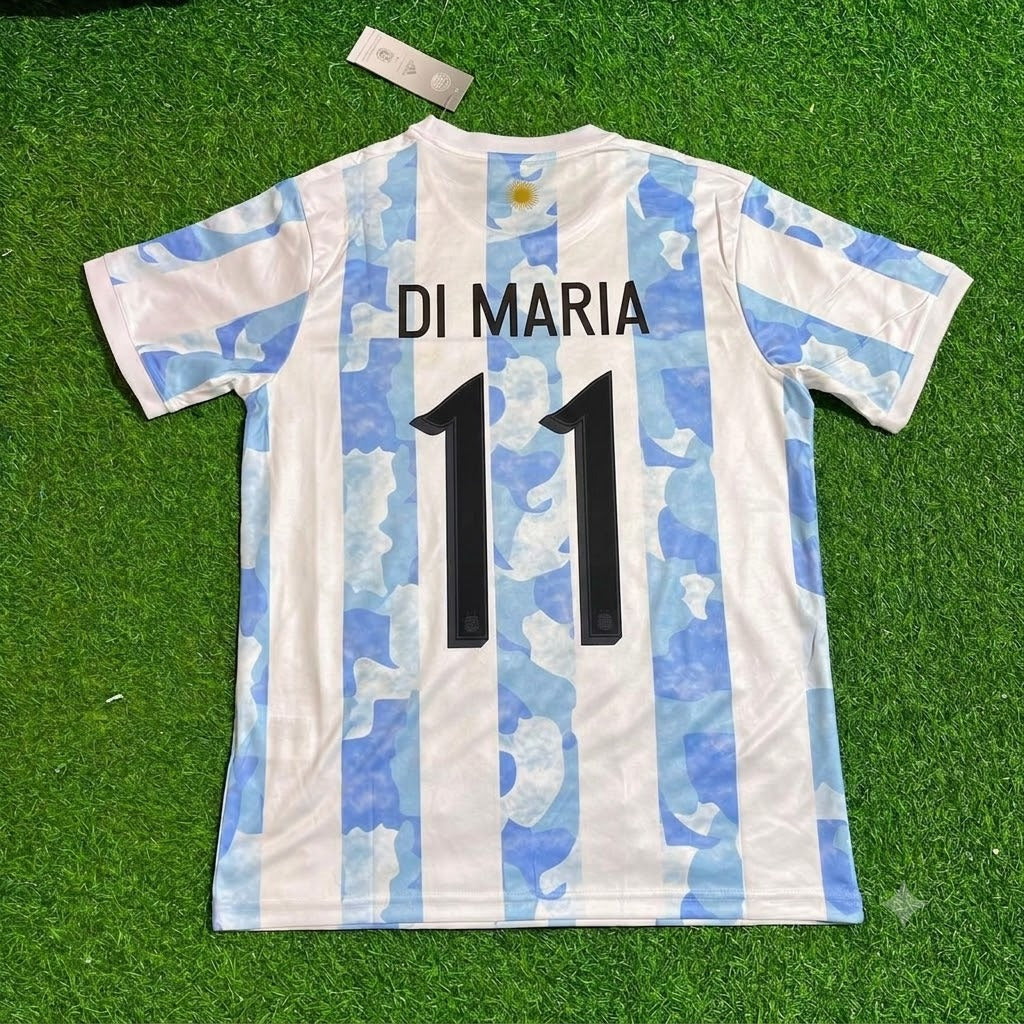 Angel Di Maria - Argentina Retro Kit Jersey Trikot Maillot Soccer Shirt
