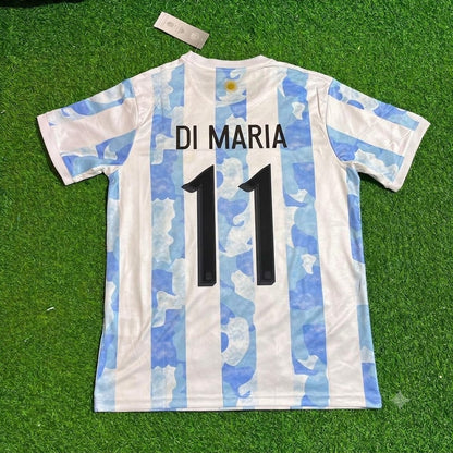 Angel Di Maria - Argentina Retro Kit Jersey Trikot Maillot Soccer Shirt
