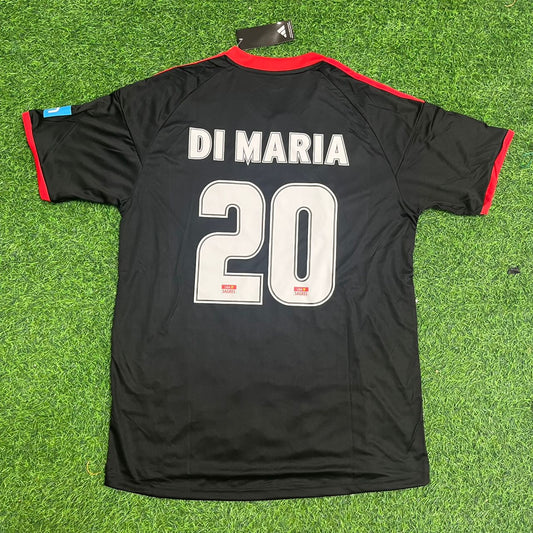 Angel di Maria #20 – Benfica 2009/2010 Away Black Retro Kit Jersey Trikot Maillot Soccer Shirt