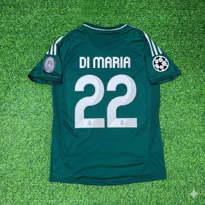 Angel Di Maria #22  Real Madrid 2012-2013 Champions League Green Jersey Soccer Shirt