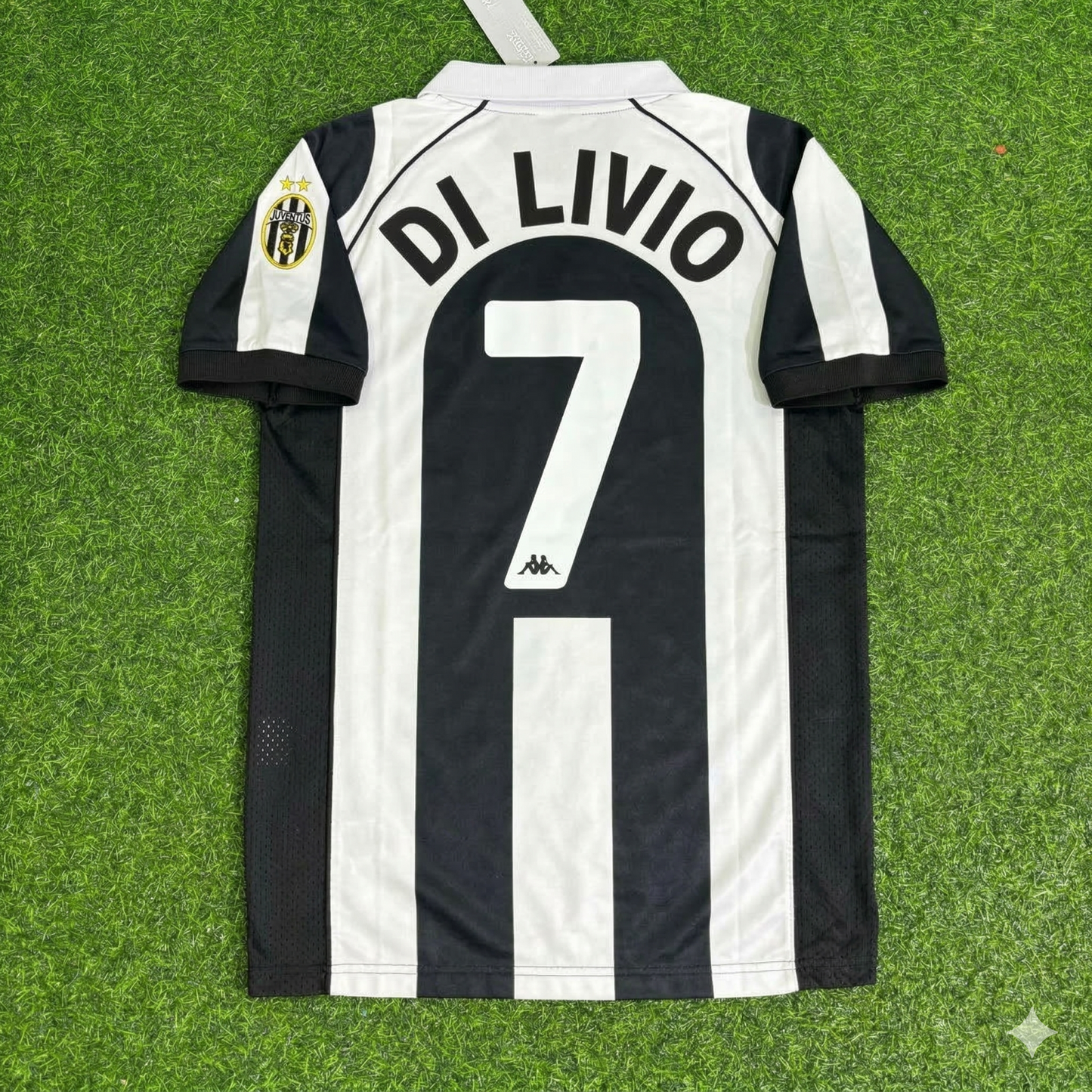Angelo Di Livio 7 - Juventus Home 1997/1998 Retro Kit Jersey Maillot Trikot Soccer Shirt