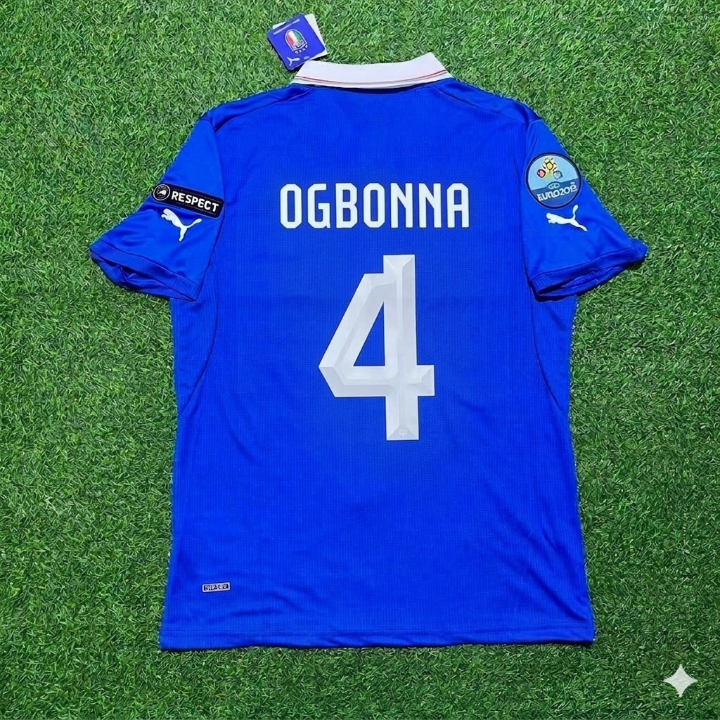 Angelo Ogbonna 4- Italy Euro 2012 Retro Home Jersey