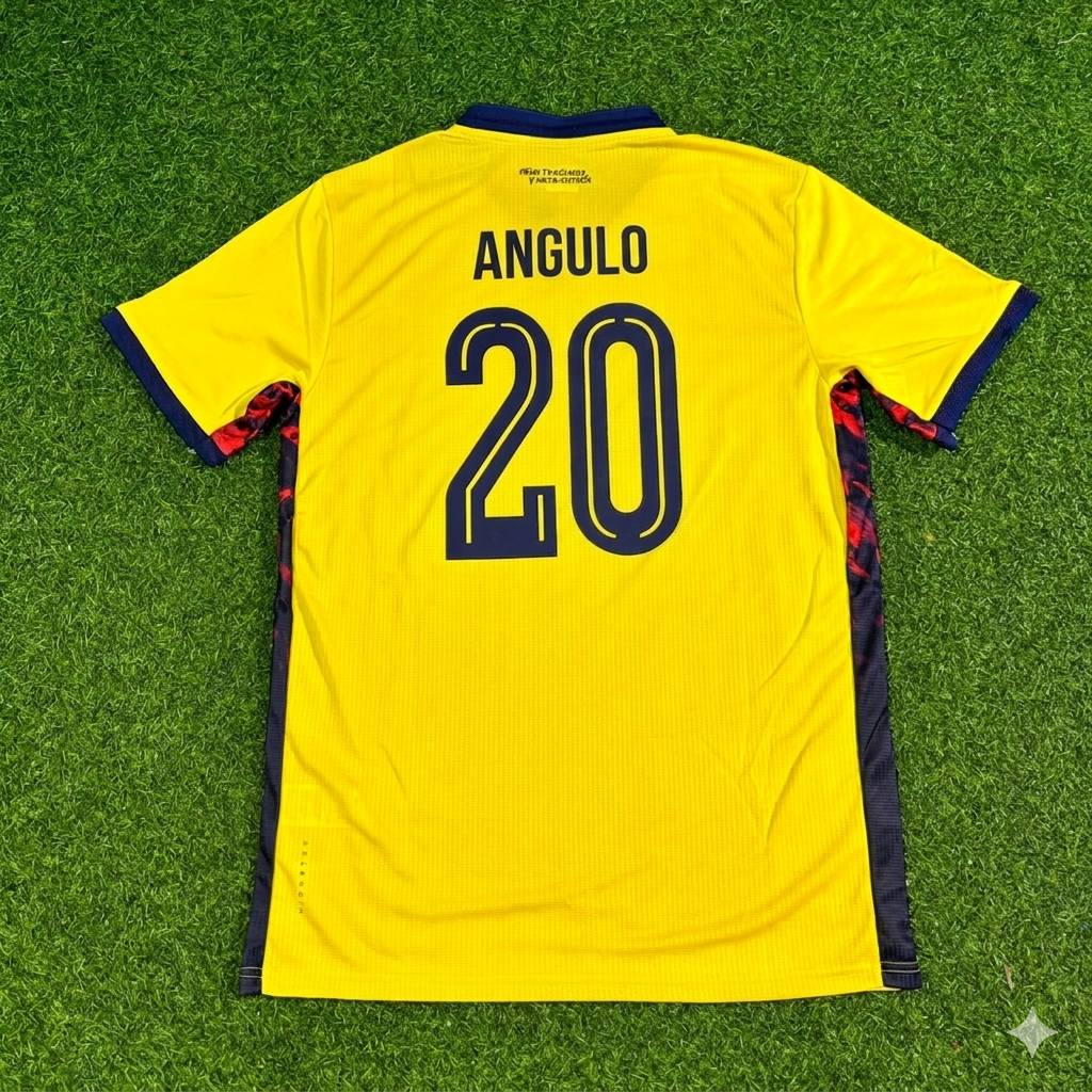 Nilson Angulo #20 Ecuador 2026 World Cup Football Jersey