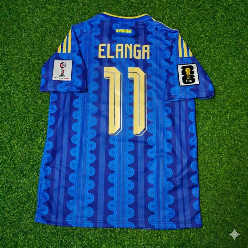 Anthony Elanga #11 Sweden World Cup 2026 Trikot Jersey