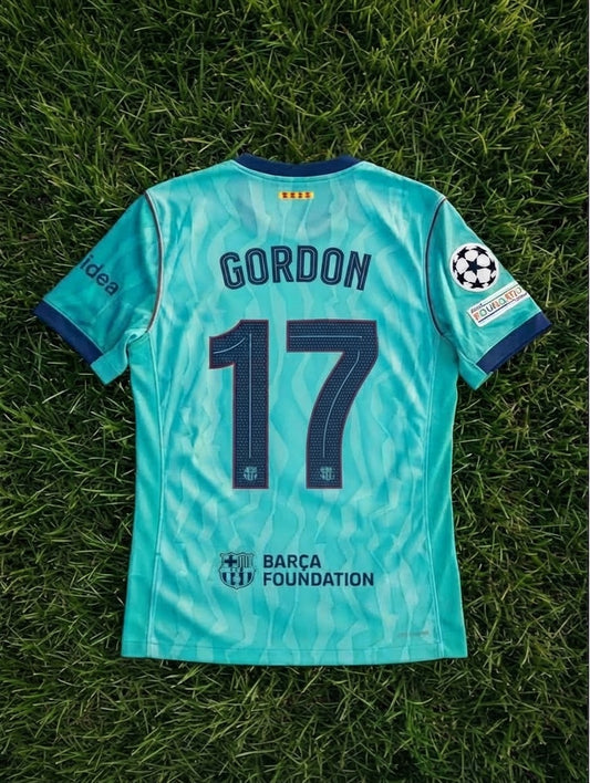 Anthony Gordon #17 Barcelona 2026/2027 New Season Third Champions League Patch Football Jersey Trikot Maillot