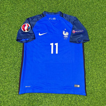 Anthony Martial #11 France Euro 2016 Home Retro Football Jersey