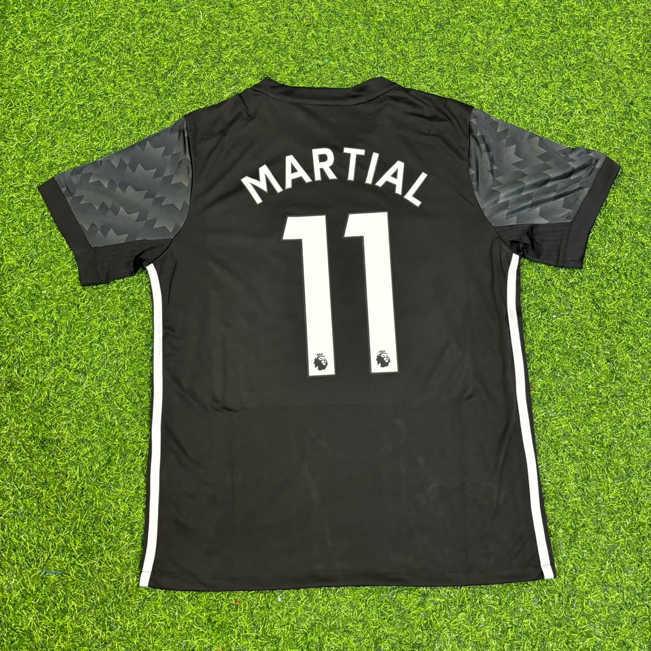 Anthony Martial Manchester United 2017-2018 Black Retro Football Jersey