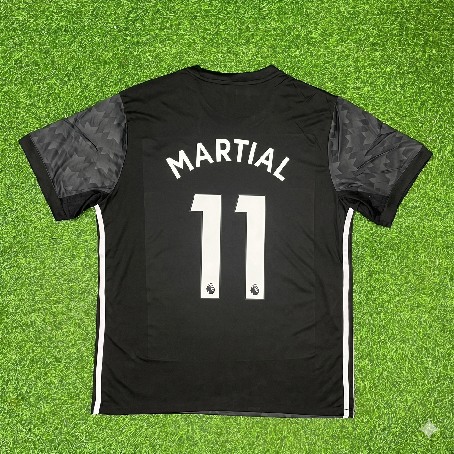 Anthony Martial Manchester United 2017-2018 Black Retro Football Jersey