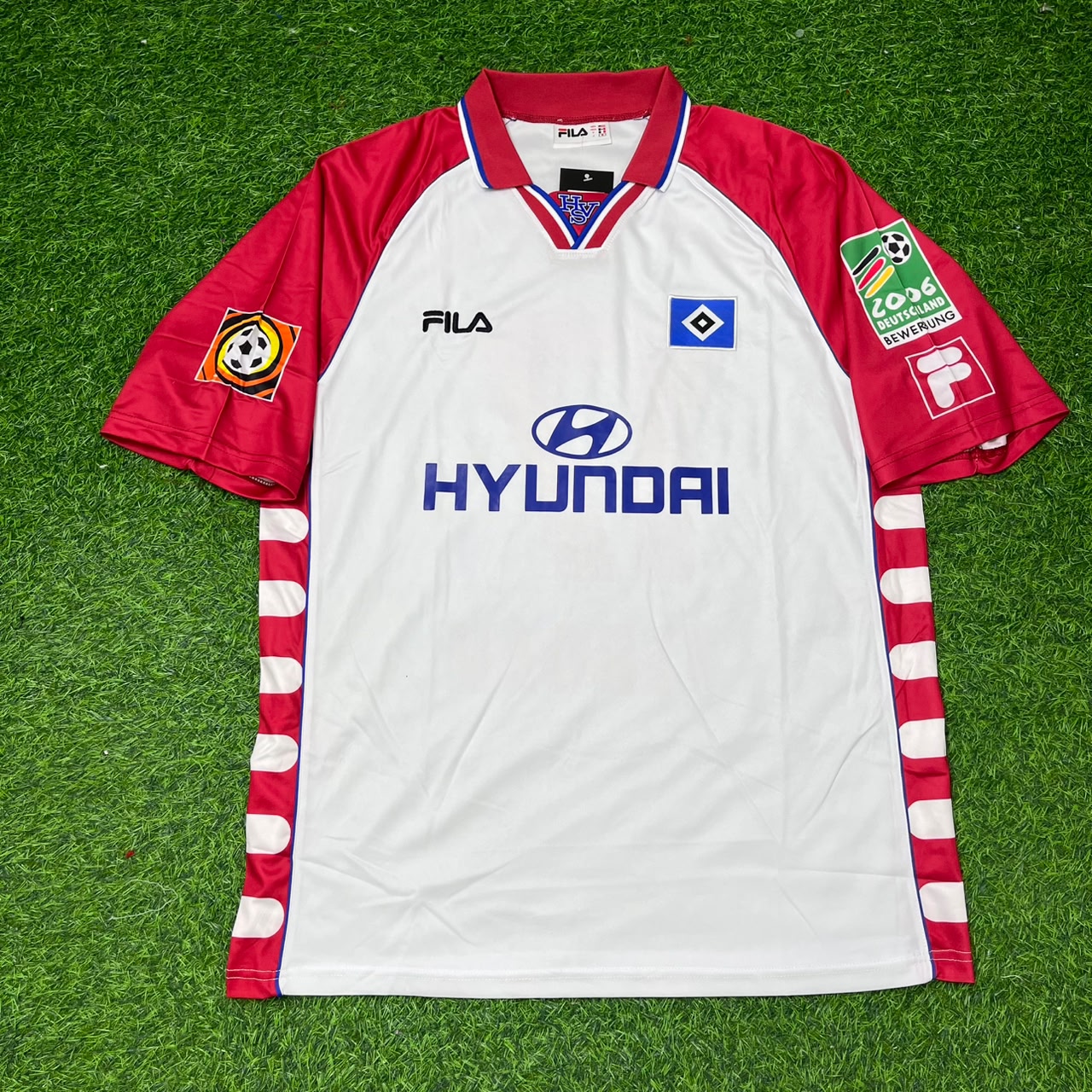 Anthony Yeboah Hamburger SV 1999-2000 Heim Retro Fußballtrikot