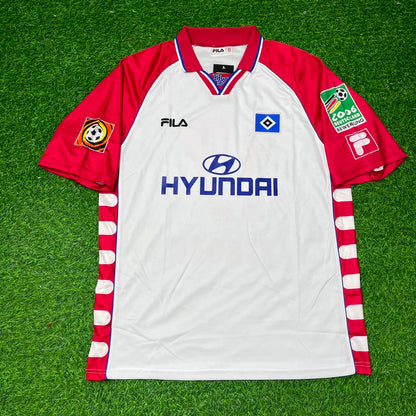 Anthony Yeboah Hamburger SV 1999-2000 Heim Retro Fußballtrikot